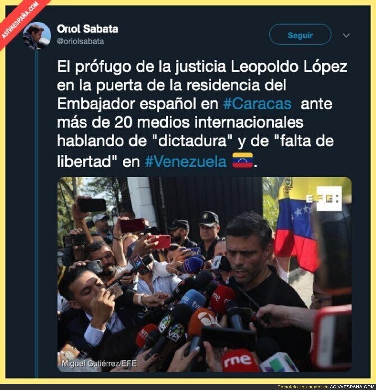 La falta de libertad que hay en Venezuela