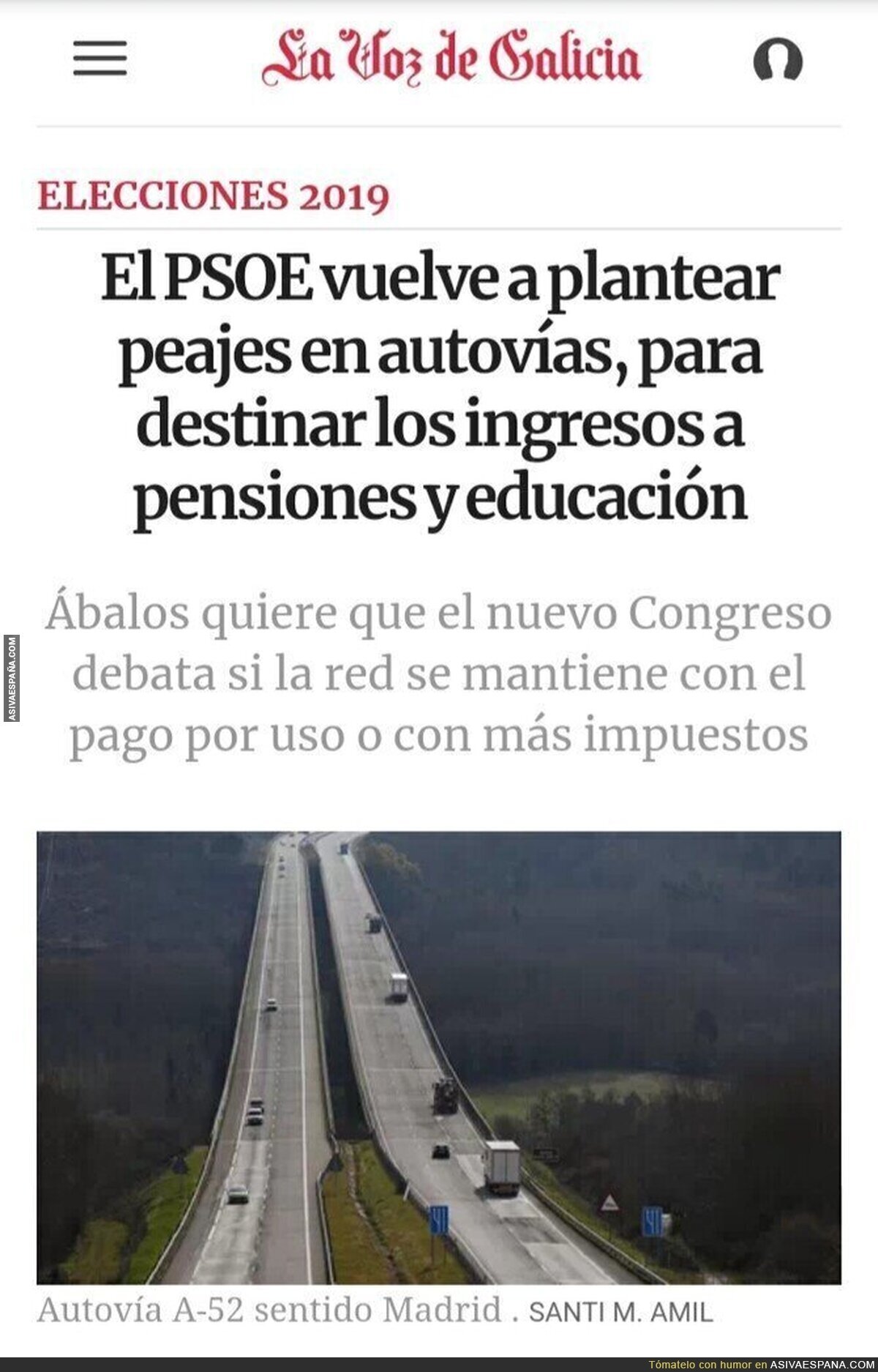 Disfrutad los votantes del PSOE que no sóis tan ricos como Quique Peinado