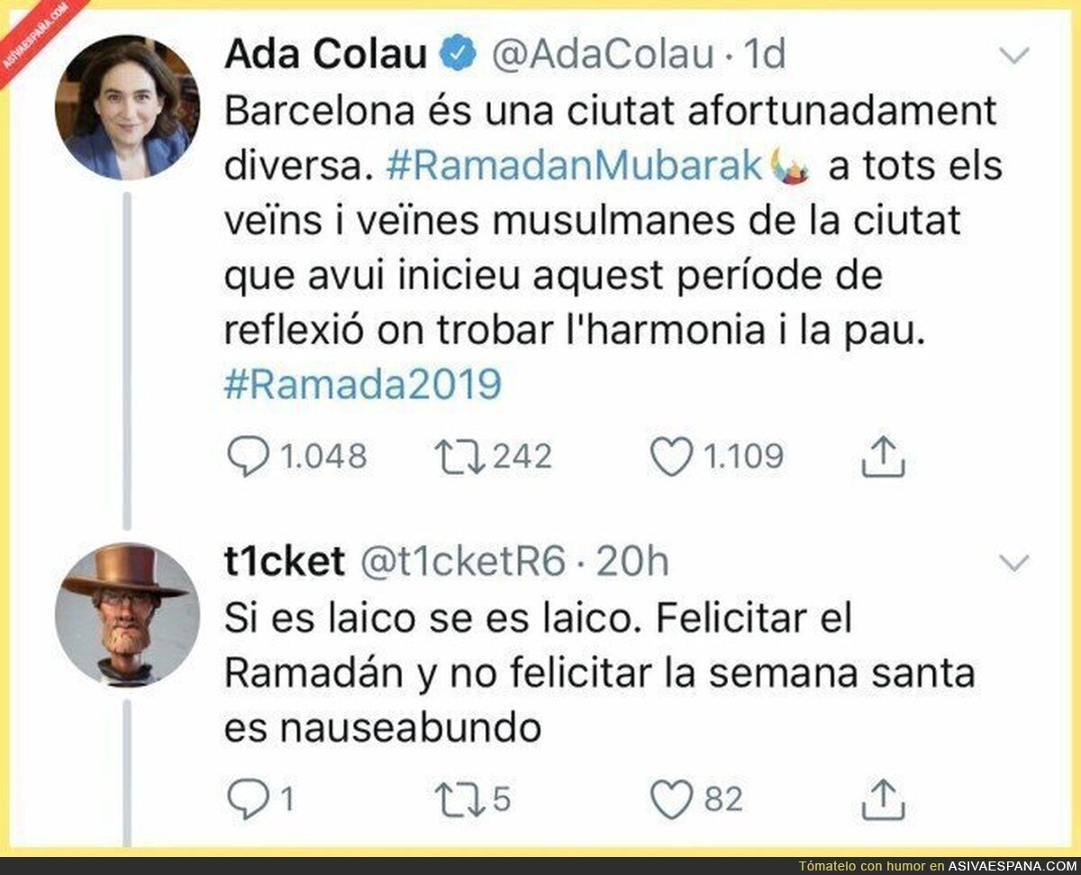 El doble rasero de Ada Colau en Barcelona