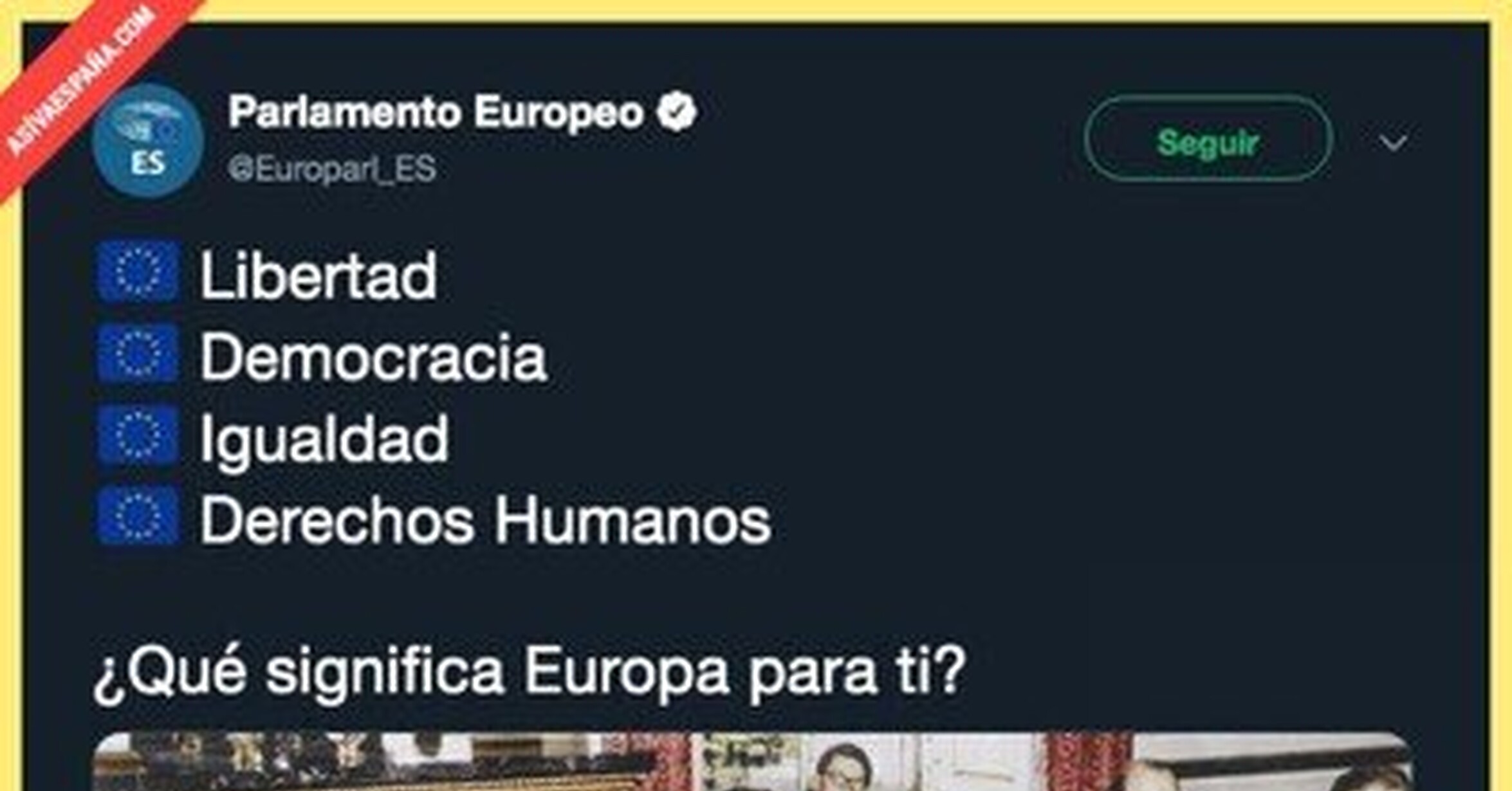 [ ASÍ VA ESPAÑA ] El significado de Europa