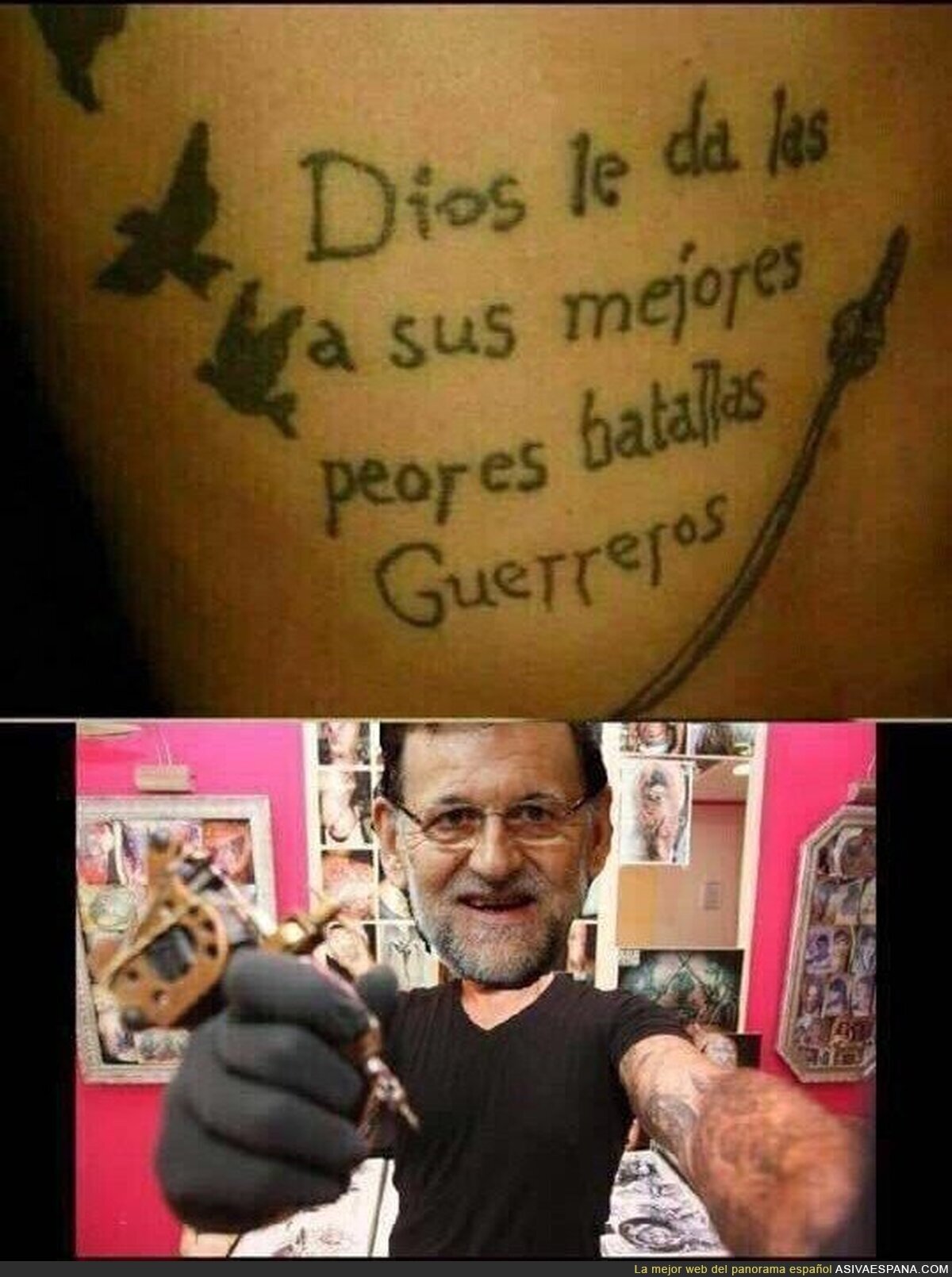 Tatuaje nivel Rajoy