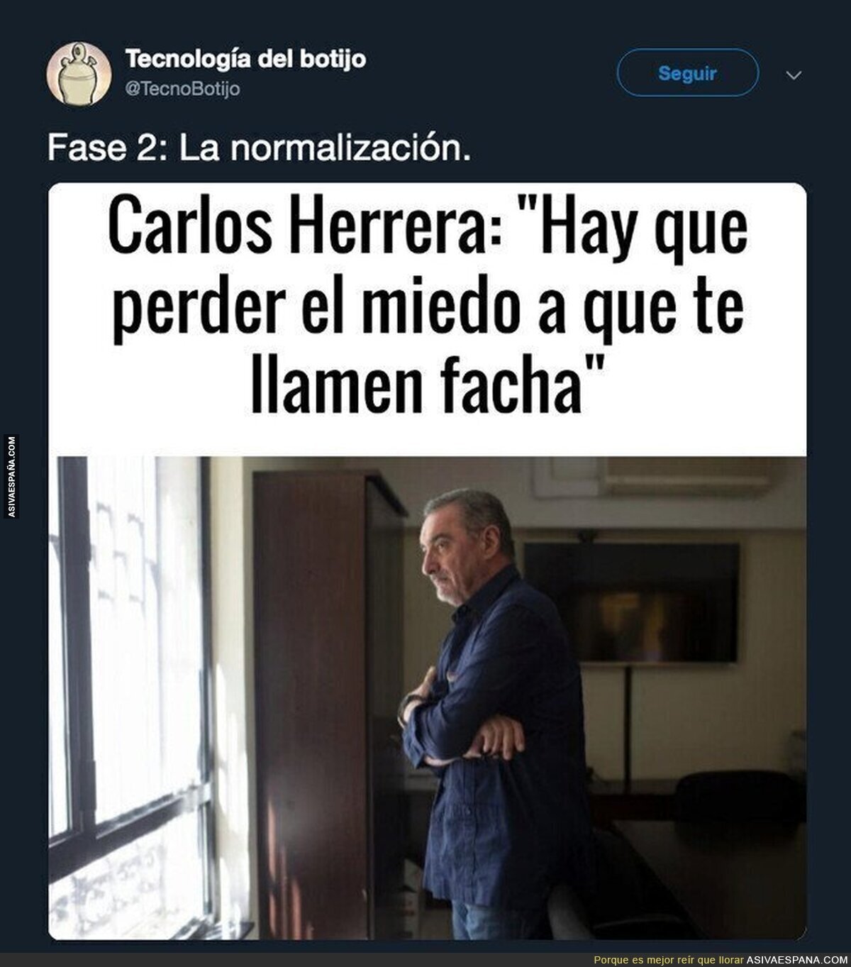 Carlos Herrera ya lo ha asumido
