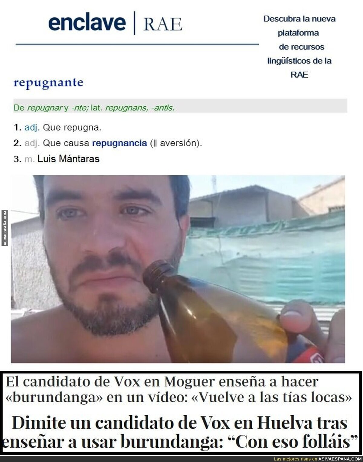 REPUGNANTE: el ex-candidato de Vox en Moguer que trapichea con burundanga (y luego dice que era broma...)