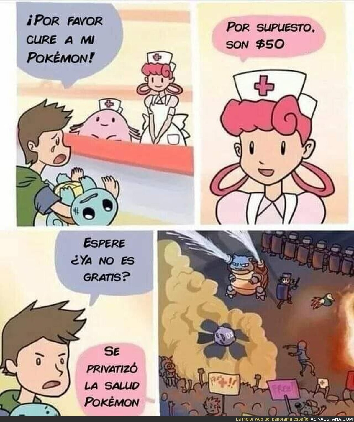 Drama en la sanidad Pokémon
