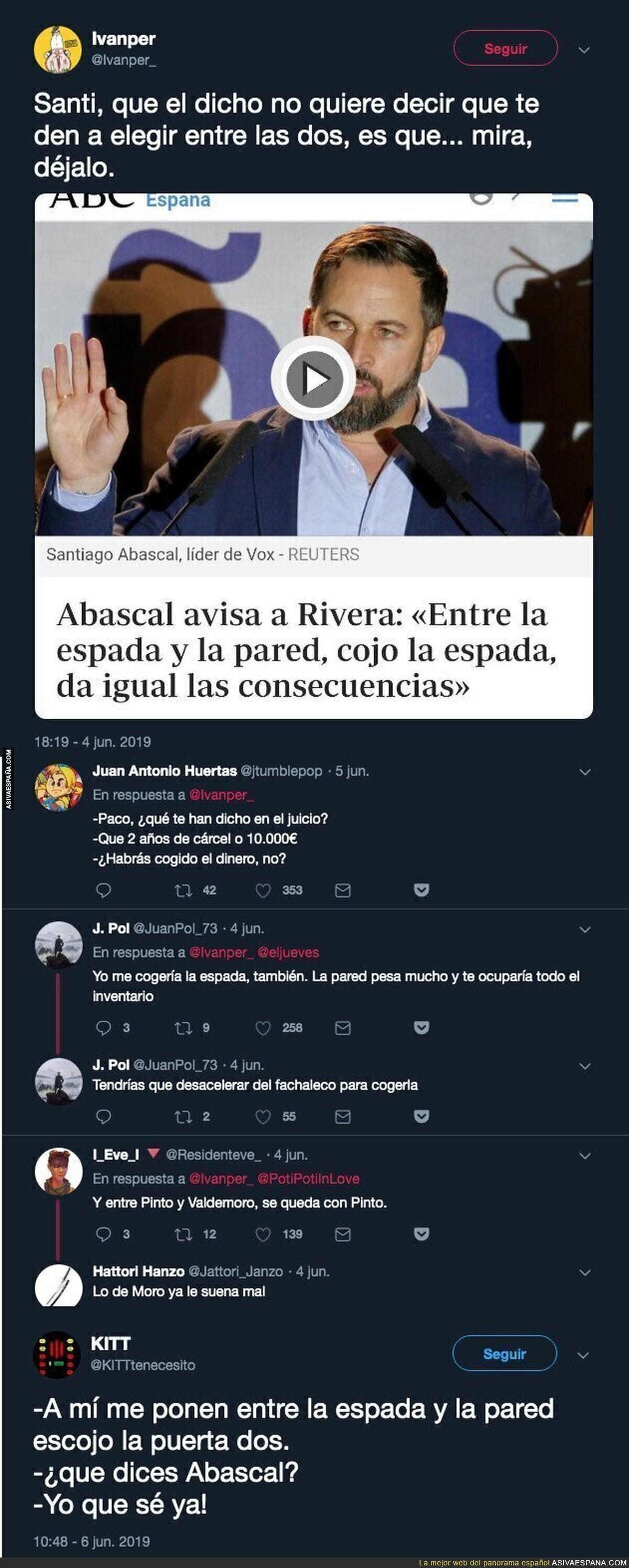 Santiago Abascal muy español pero conoce poco de los dichos populares