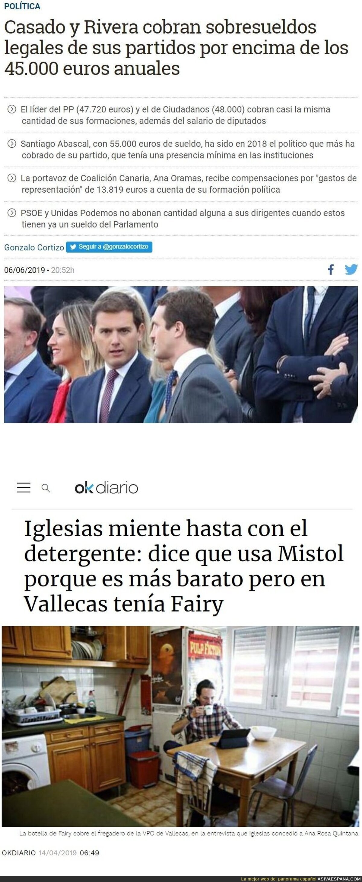 Unos sobresueldos muy honestos