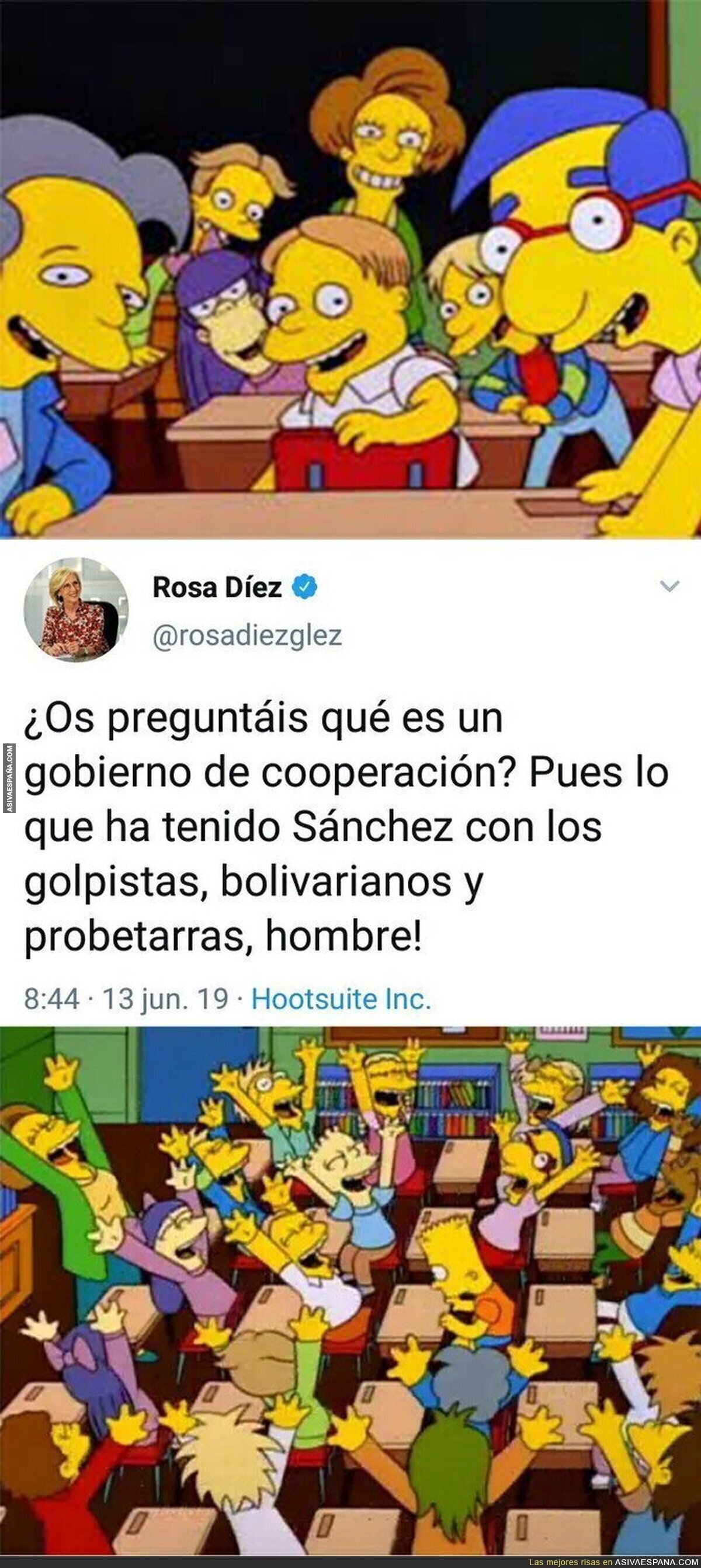 Rosa Díez no pierde oportunidad