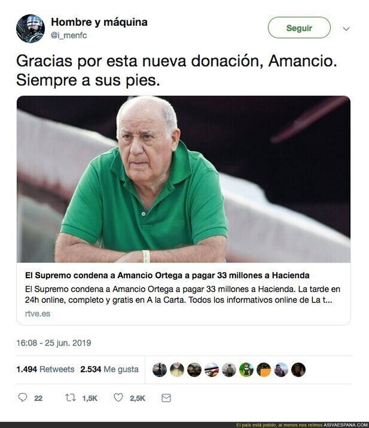 Las donaciones que necesita España
