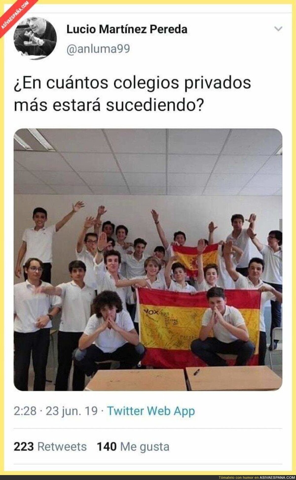 El adoctrinamiento en las escuelas españolas
