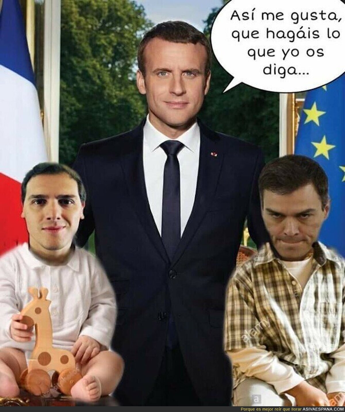 Emmanuel Napoleón Macron, amo y señor del protectorado francés España