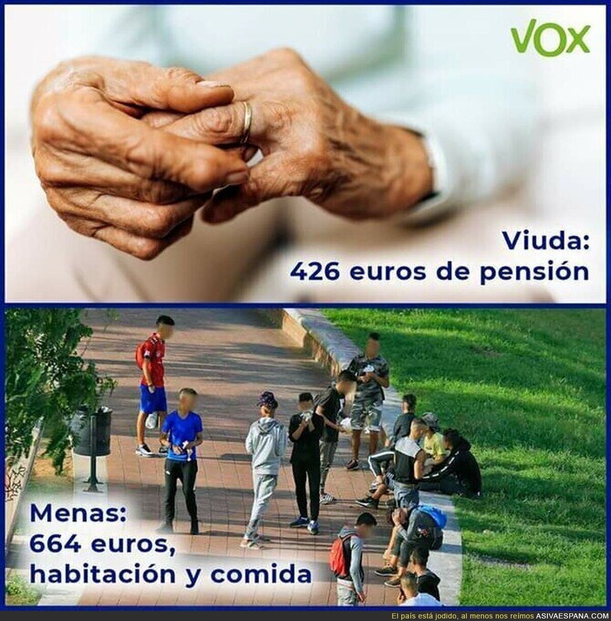 Las ayudas a los españoles y a los delincuentes extranjeros (Según VOX)