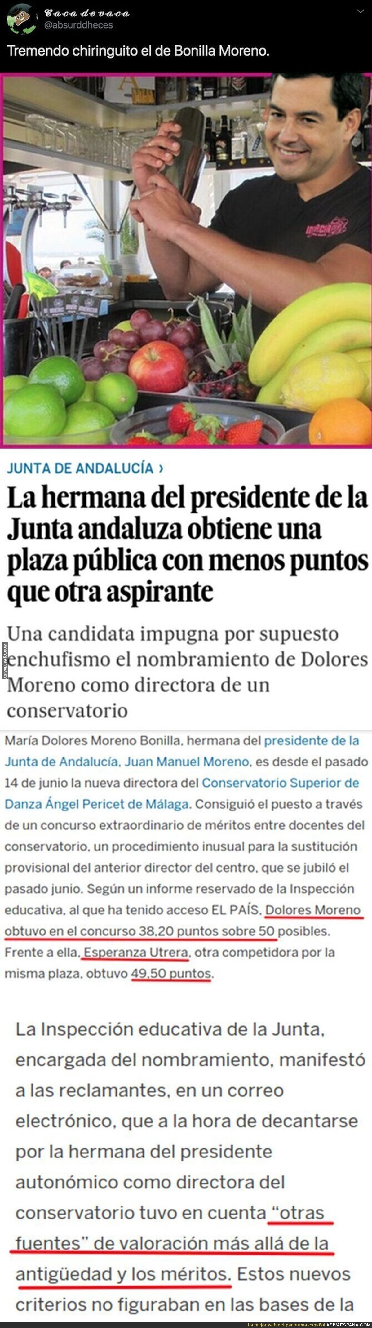 El chiringuito que se ha montado el presidente de la Junta de Andalucía