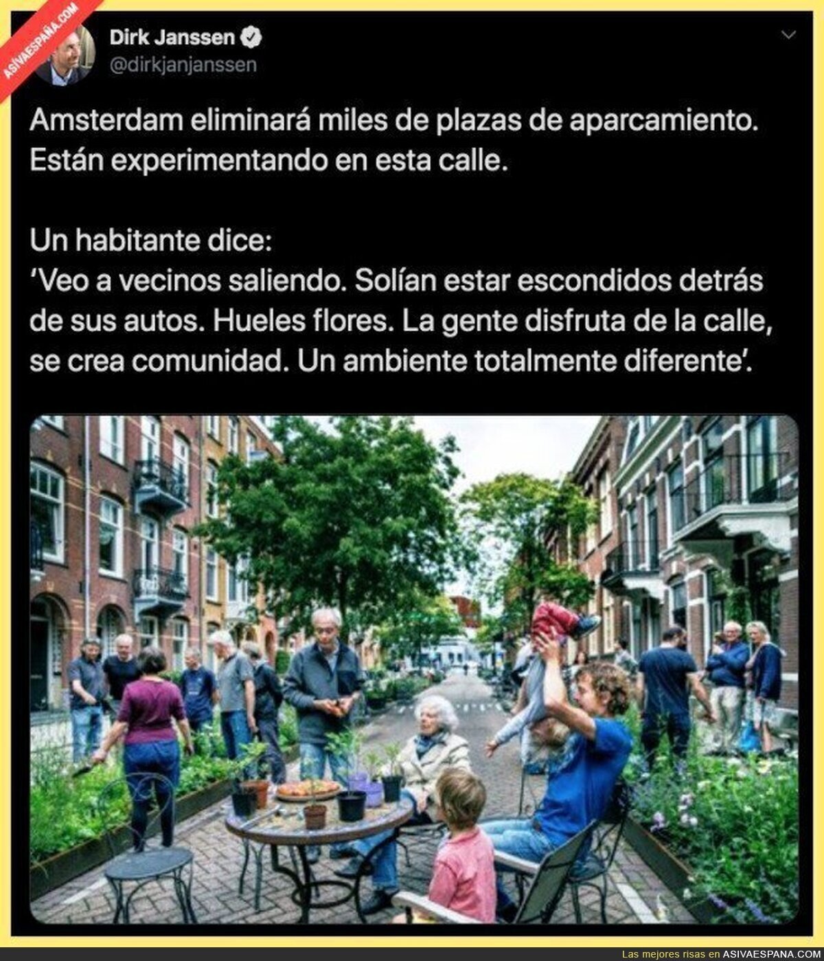 ¿Y si tomamos el ejemplo de Amsterdam?