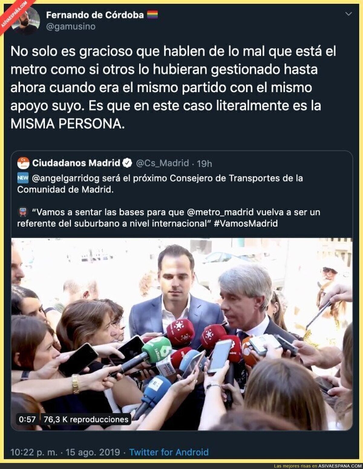 Que poca vergüenza tienen los políticos con la gestión de los transportes en Madrid