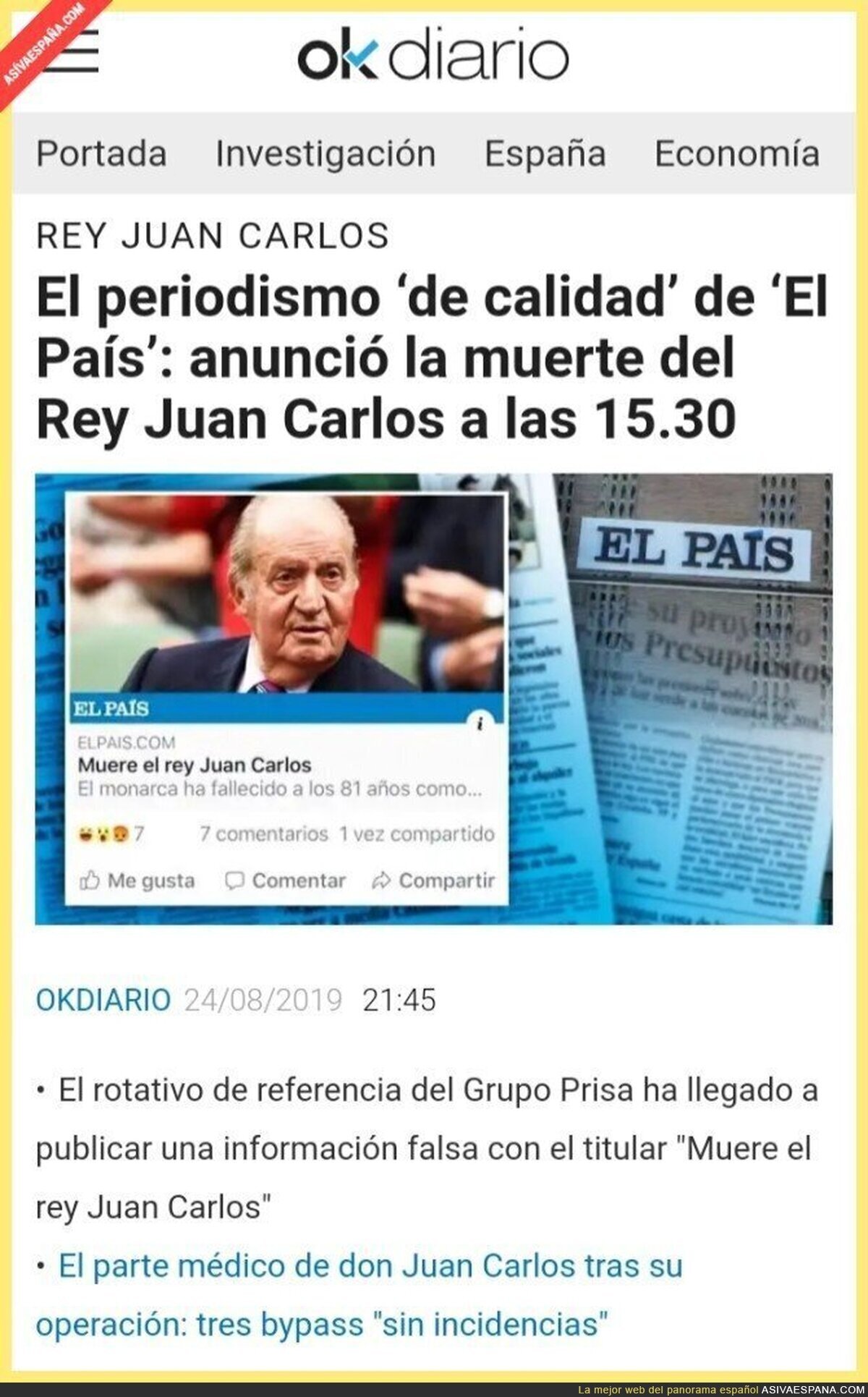 Las fake news de "El País"