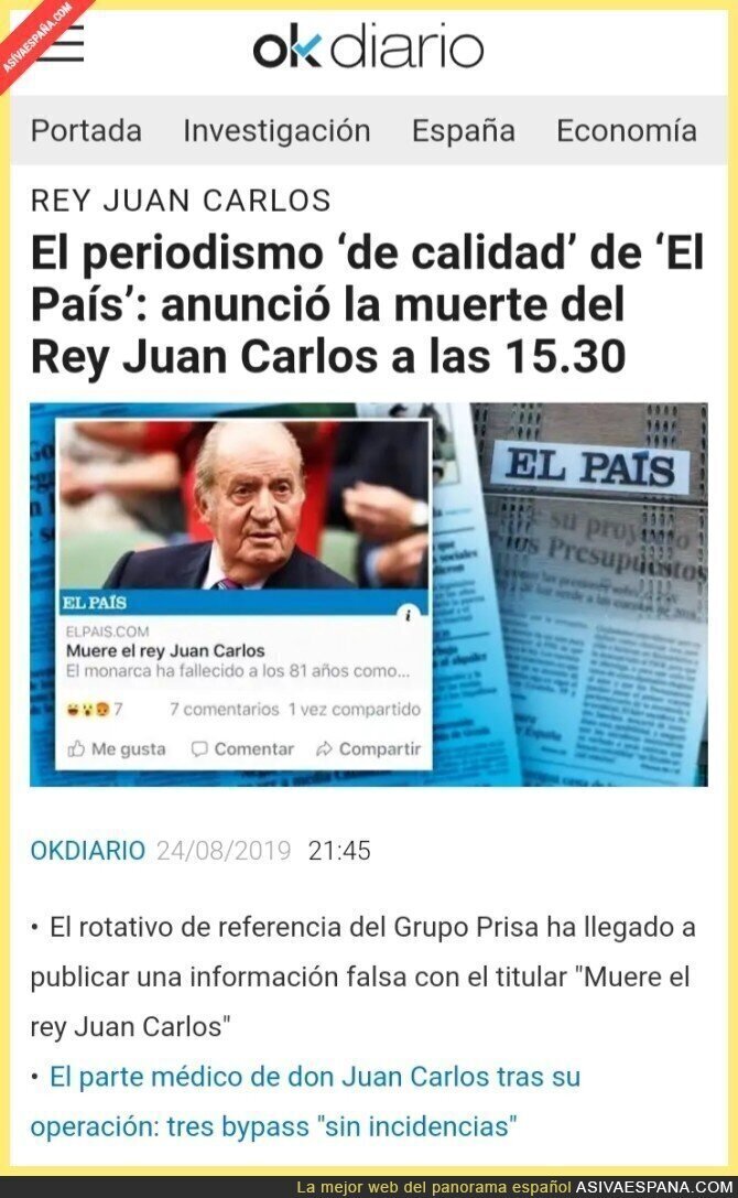 Las fake news de "El País"