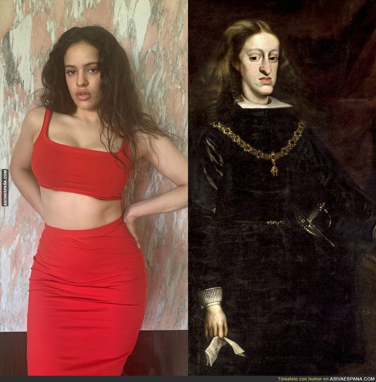 Rosalía es la reencarnación de Carlos II