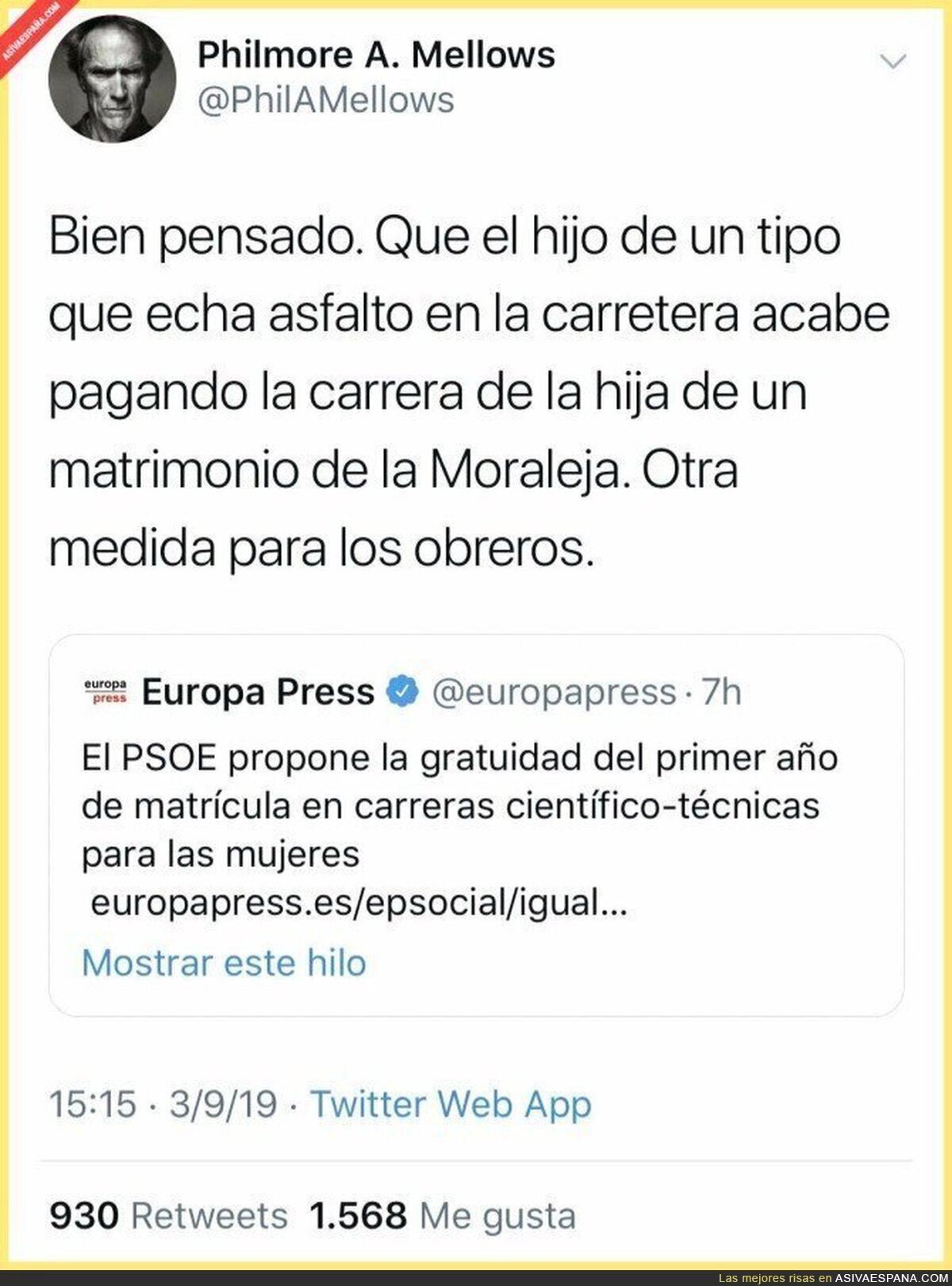La "igualdad" del PSOE