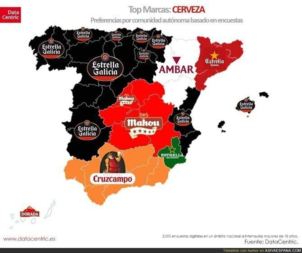 Las cervezas más bebidas en España