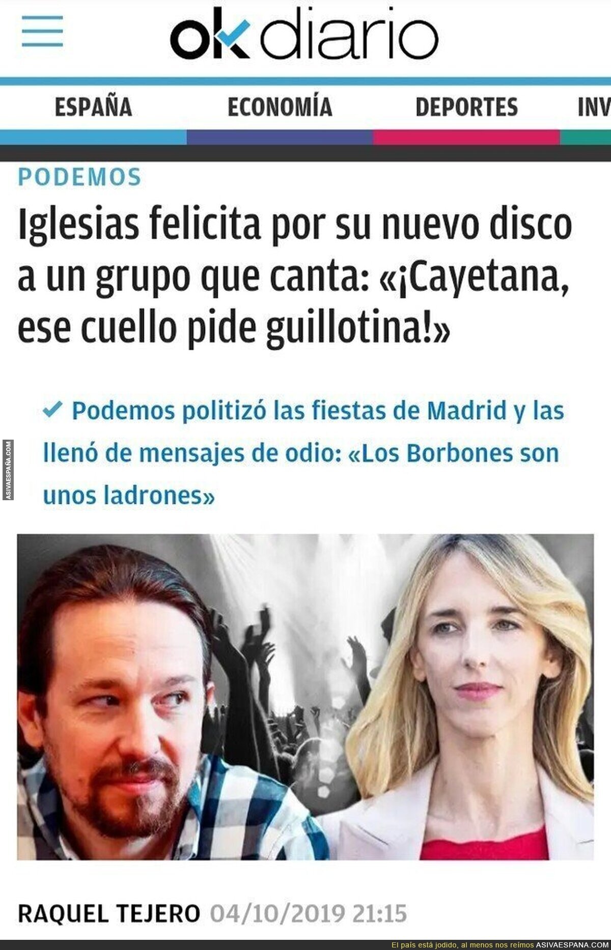 Pablo Iglesias contra la "violencia machista" desde nunca