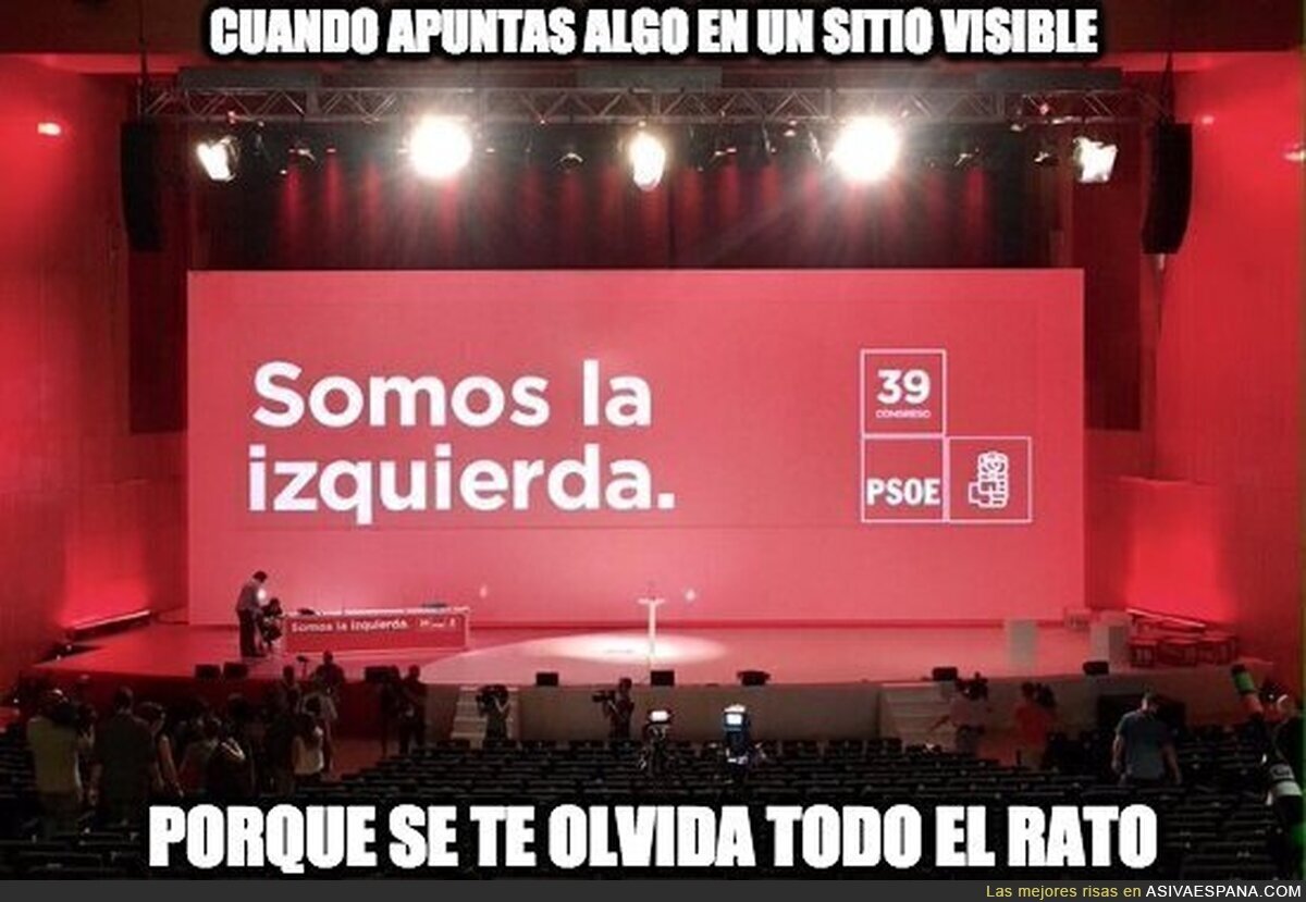 Los olvidos del PSOE