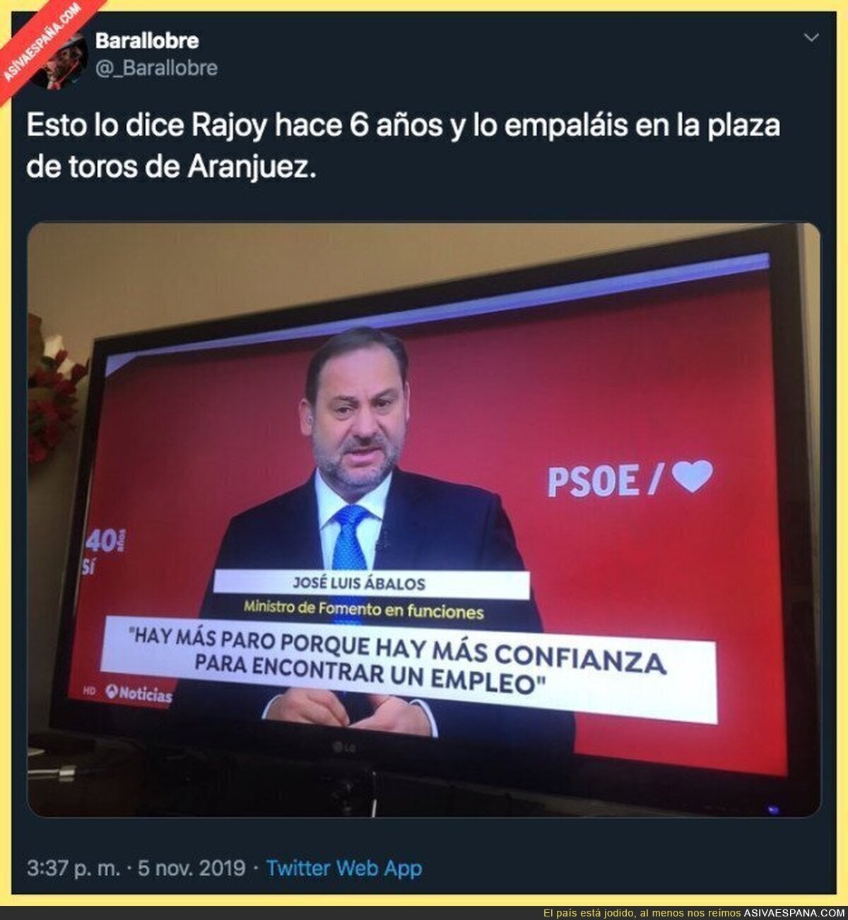 La razón por la que hay más paro según el PSOE