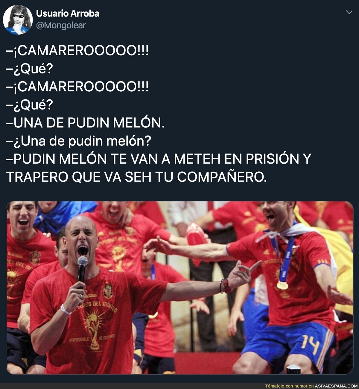 Pepe Reina está de lo más gracioso desde que es votante de VOX