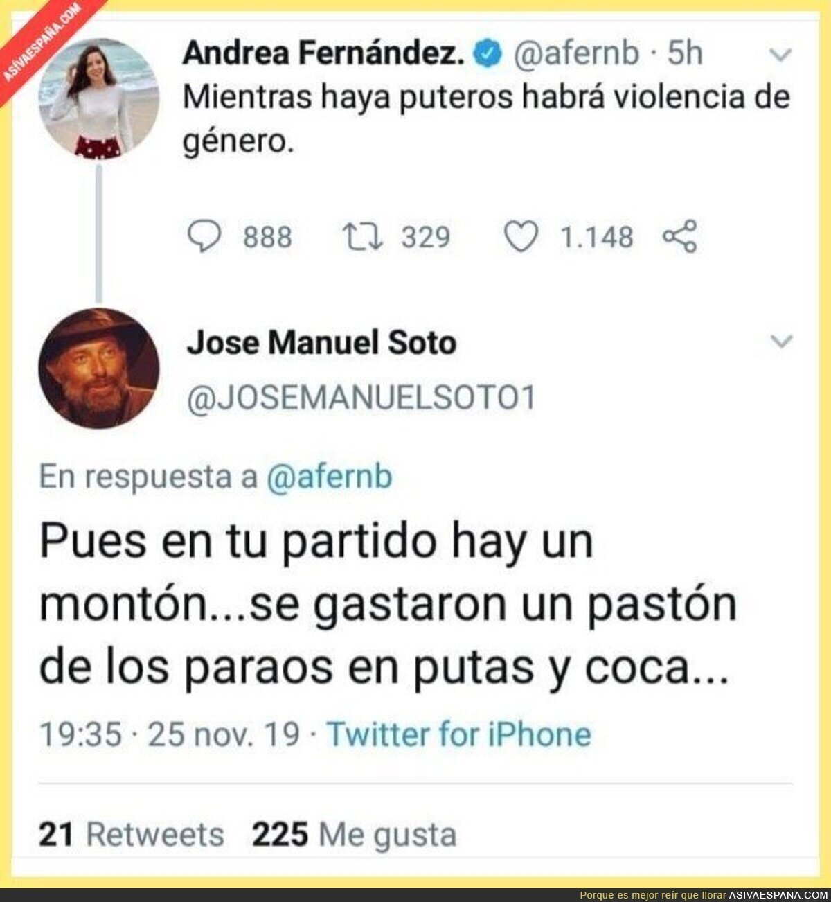 Zasca a una sociata que quiere hacer méritos en el PSOE