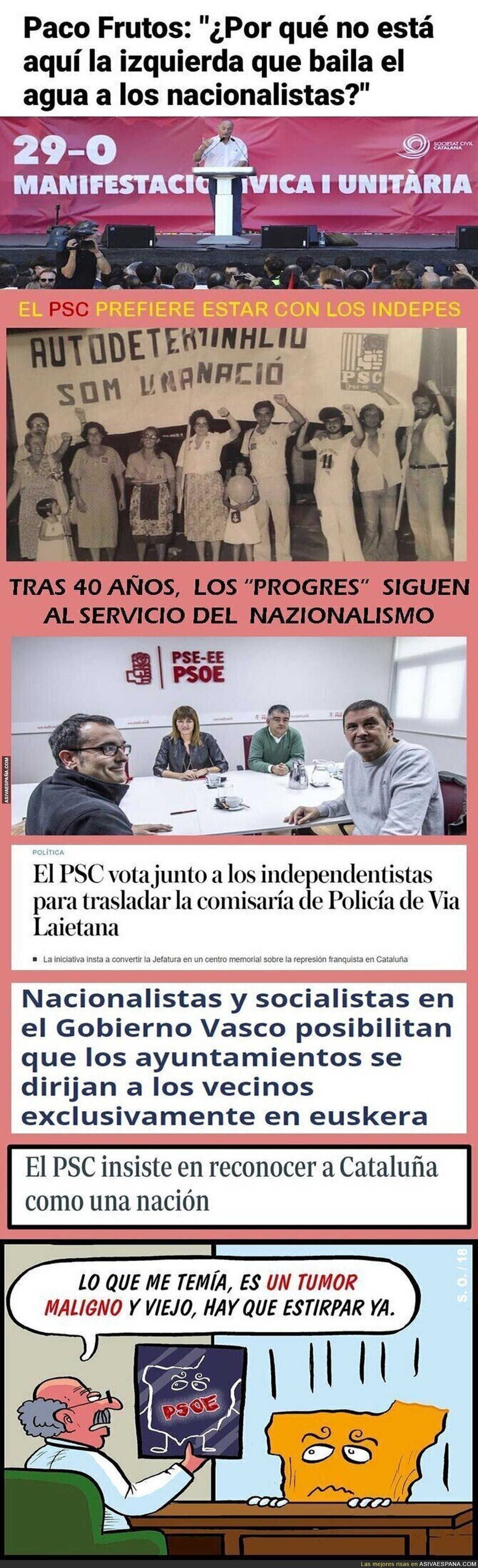 PSOE: 50 años peloteando a los nacionalistas