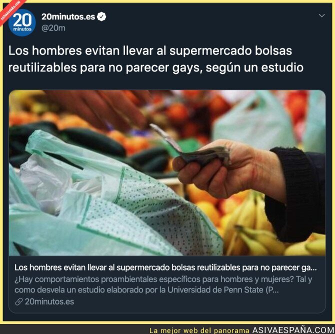 Los hombres evitan llevar al supermercado bolsas Los hombres evitan llevar al supermercado bolsas