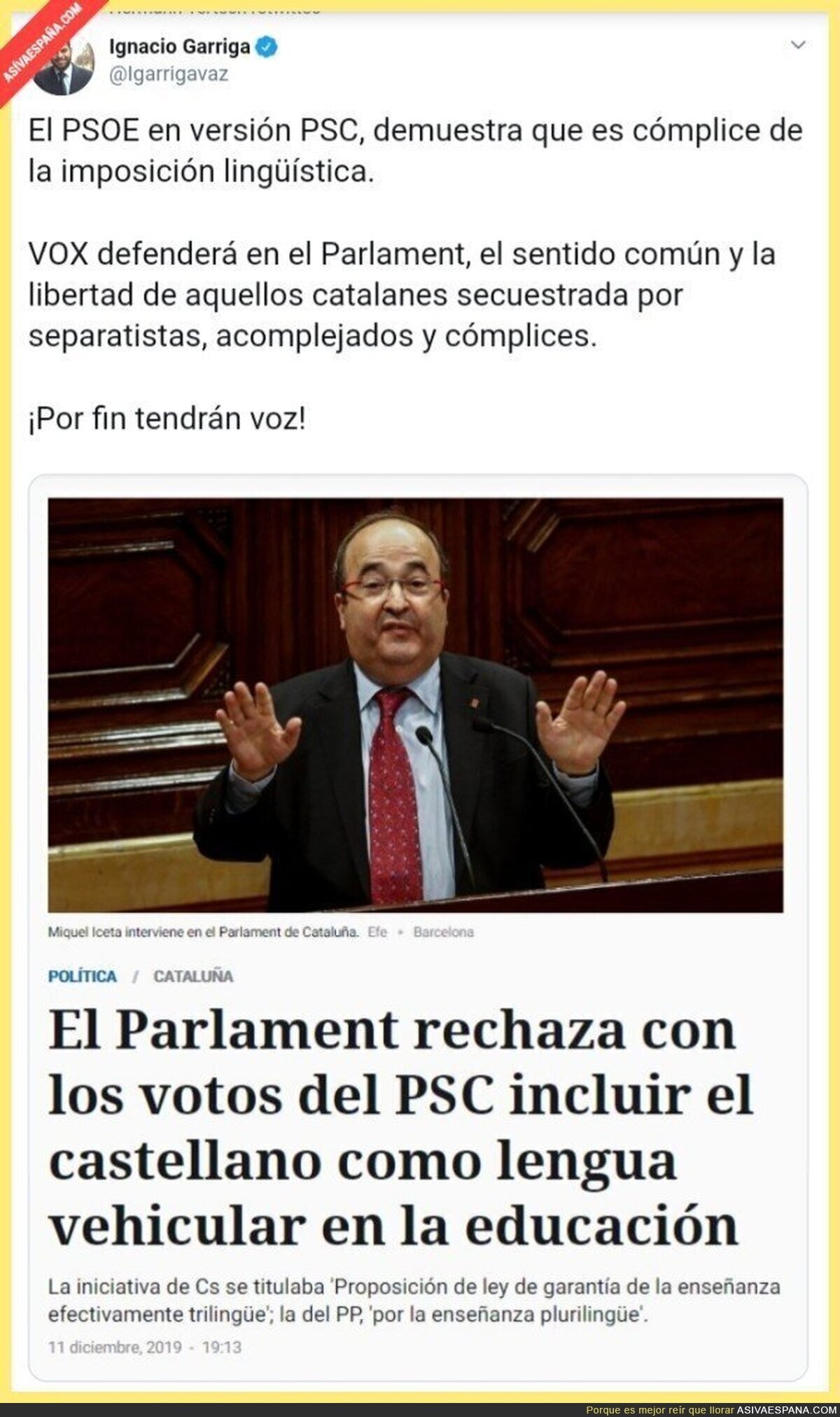Las mentiras del PSC-PSOE