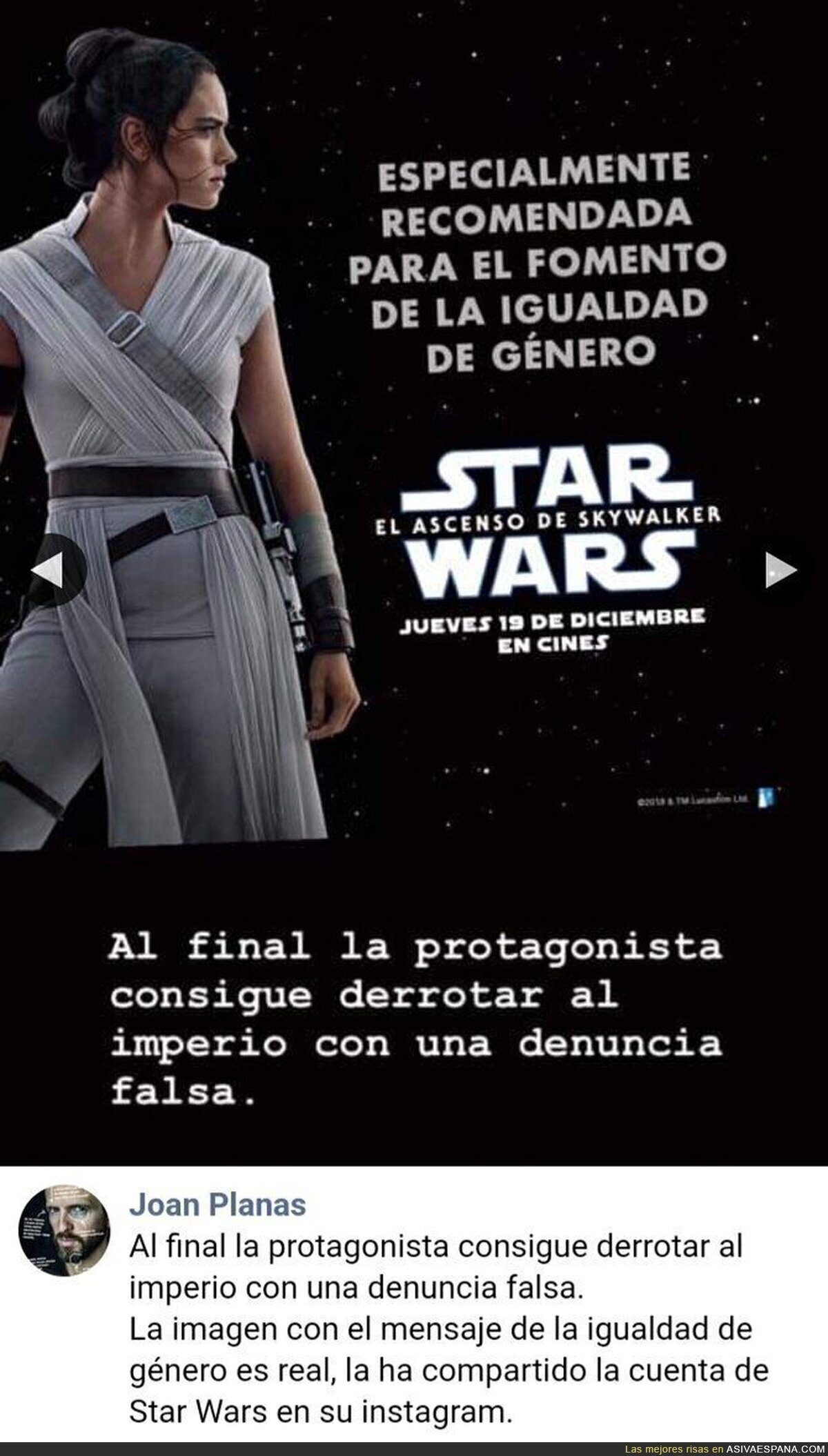 Destrozan la última de Star Wars metiendo el feminismo con calzador