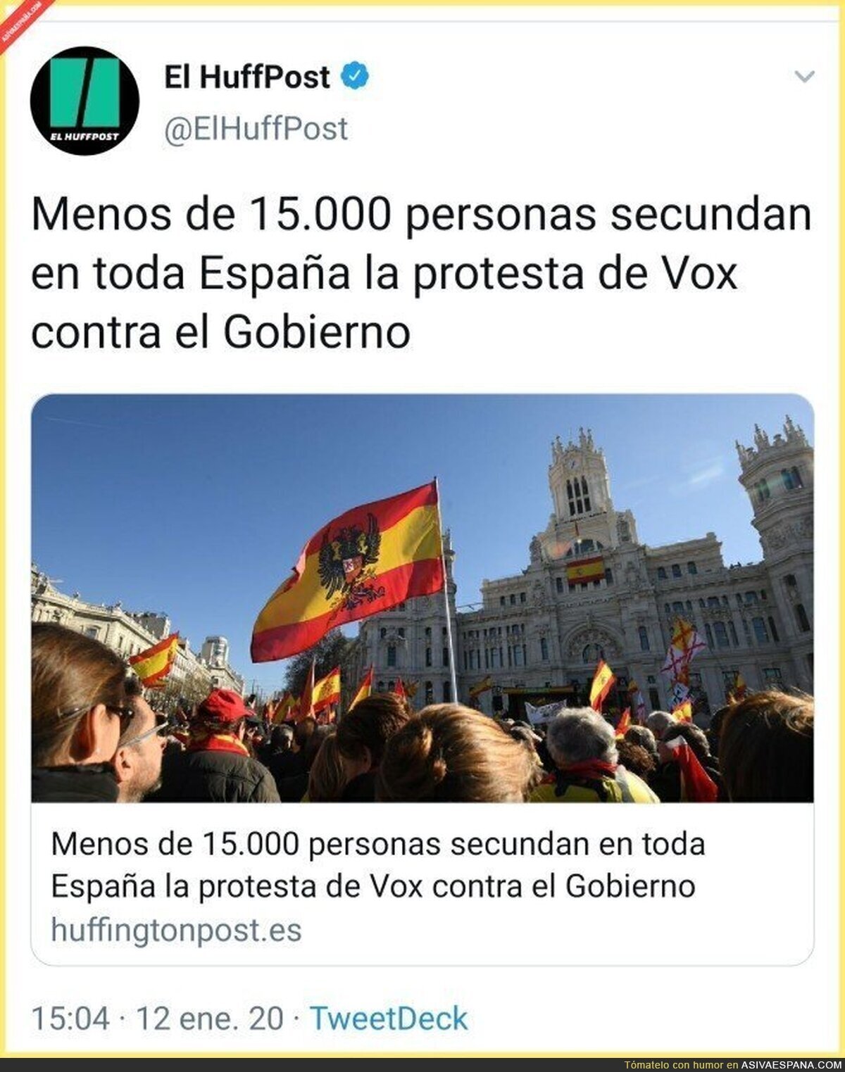 Solo hay 15 mil españoles en España
