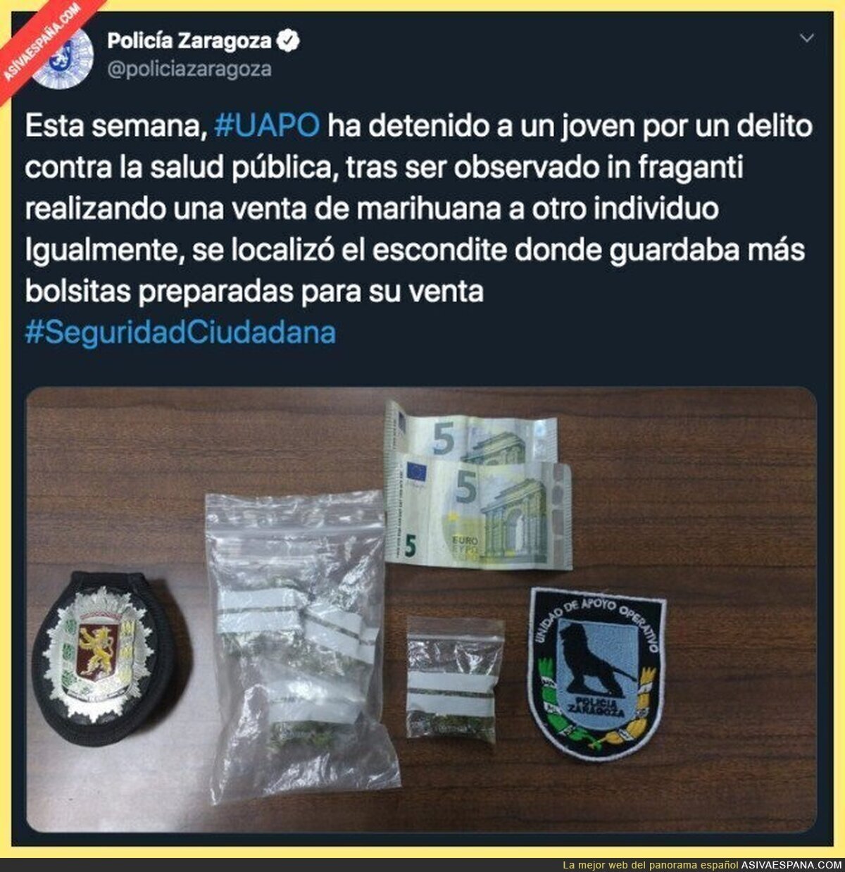 Gran trabajo de la Policía de Zaragoza