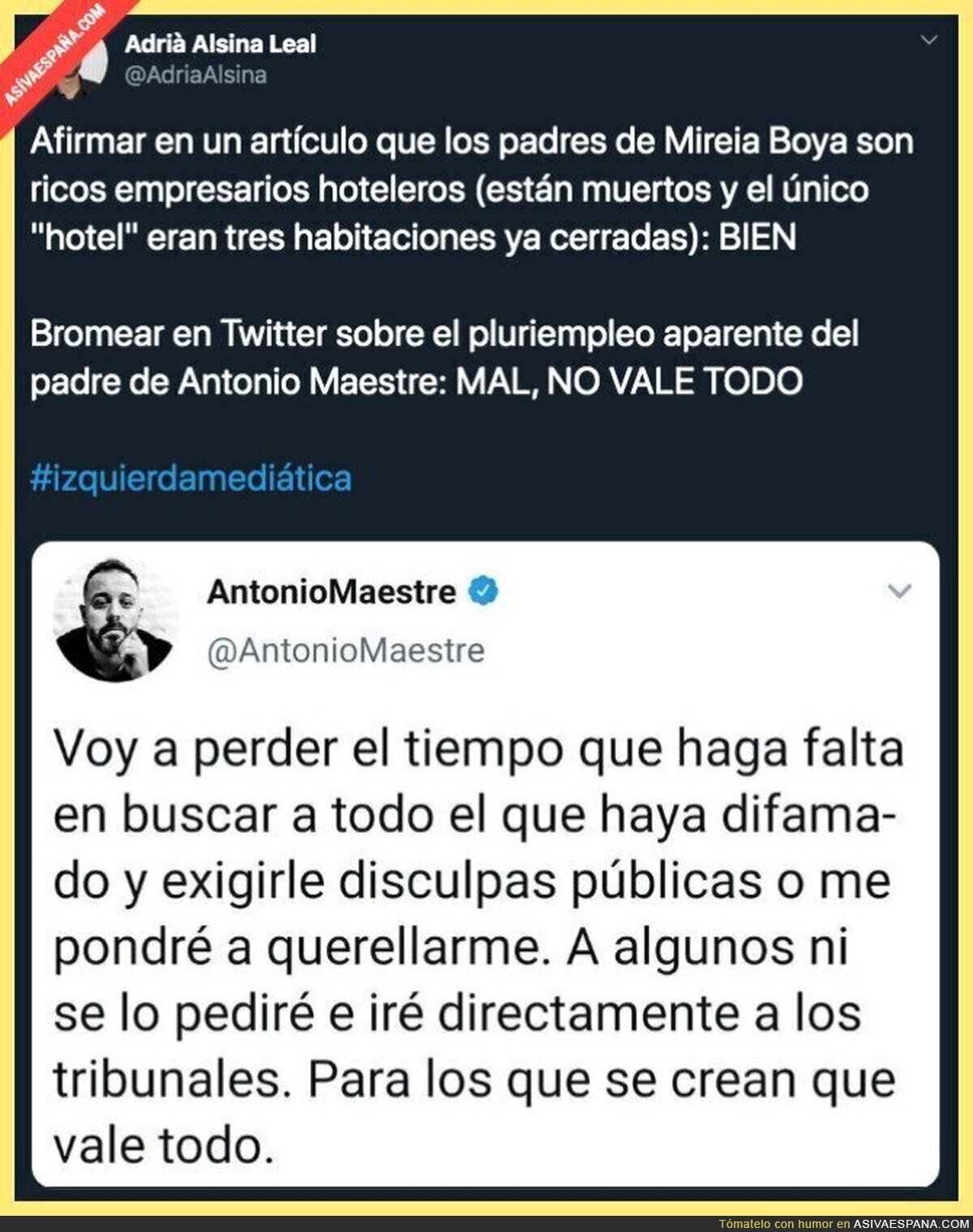 El doble rasero de Antonio Maestre