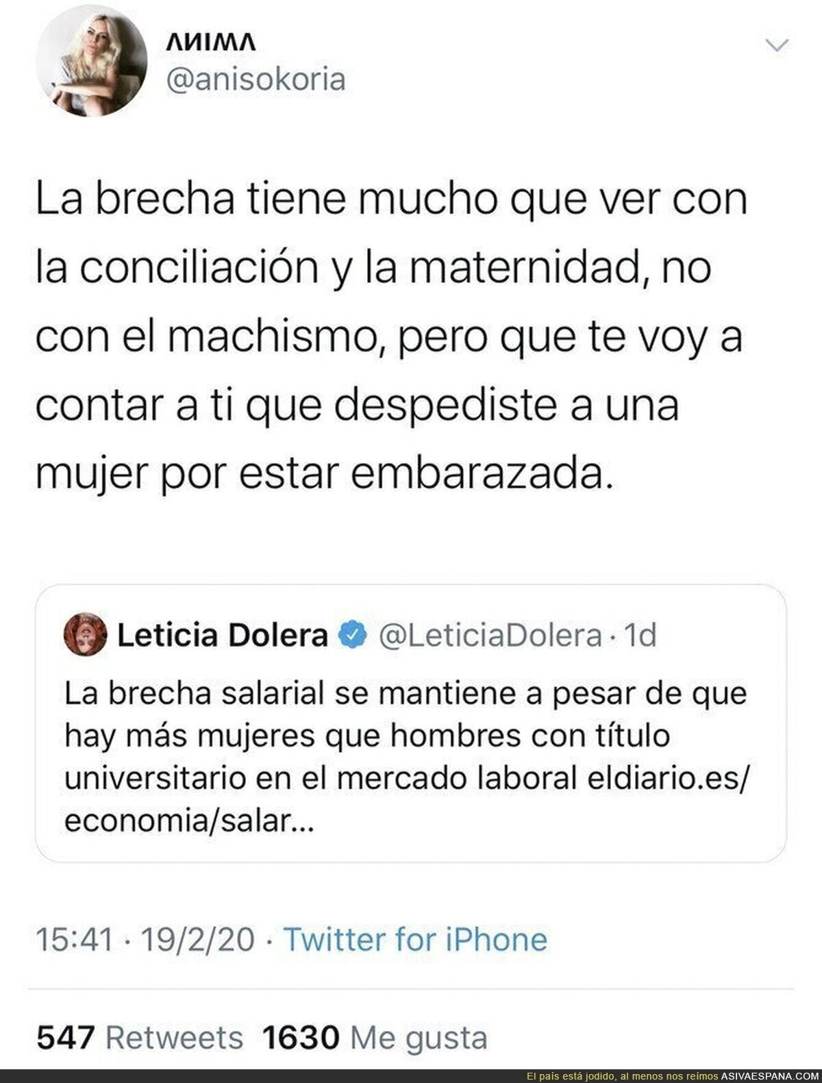 Repartiendo verdades a Leticia Dolera