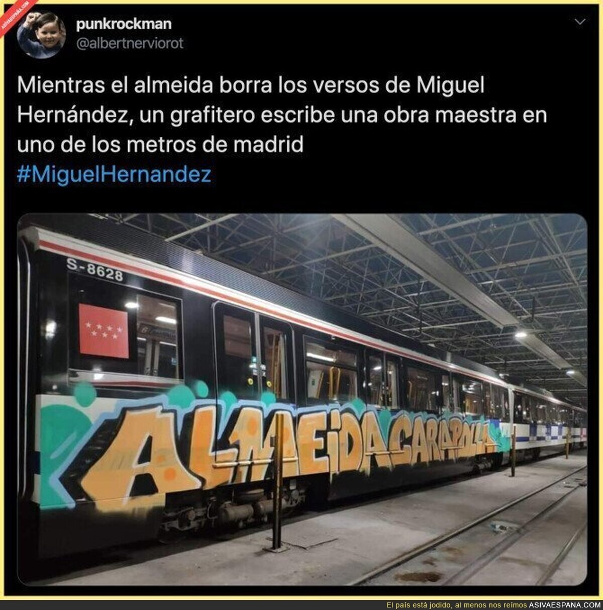 Un gran arte en el transporte público de Madrid
