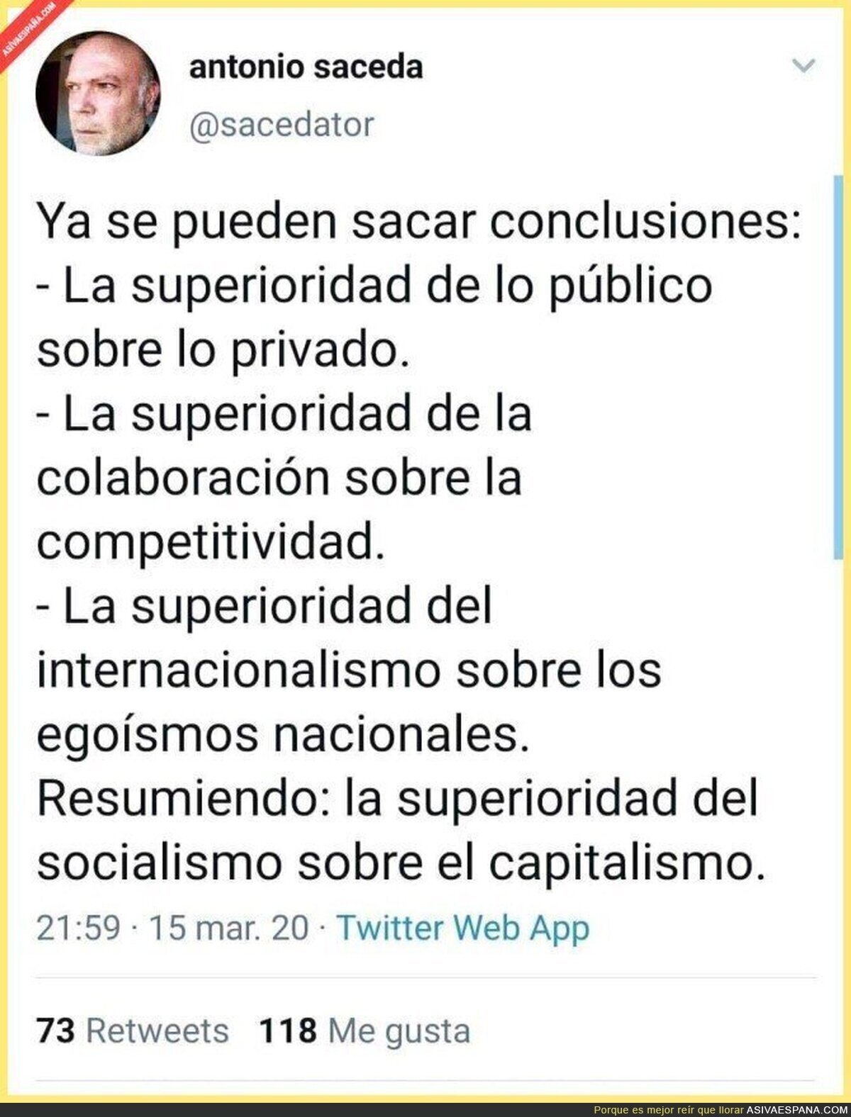 Socialismo > capitalismo