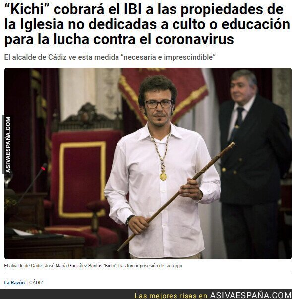 Kichi se enfrenta al concordato de la Santa Sede