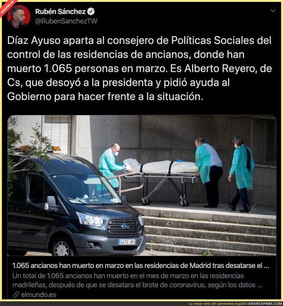 Ciudadanos estaba al mando de las residencias de Madrid y ya han sido apartados
