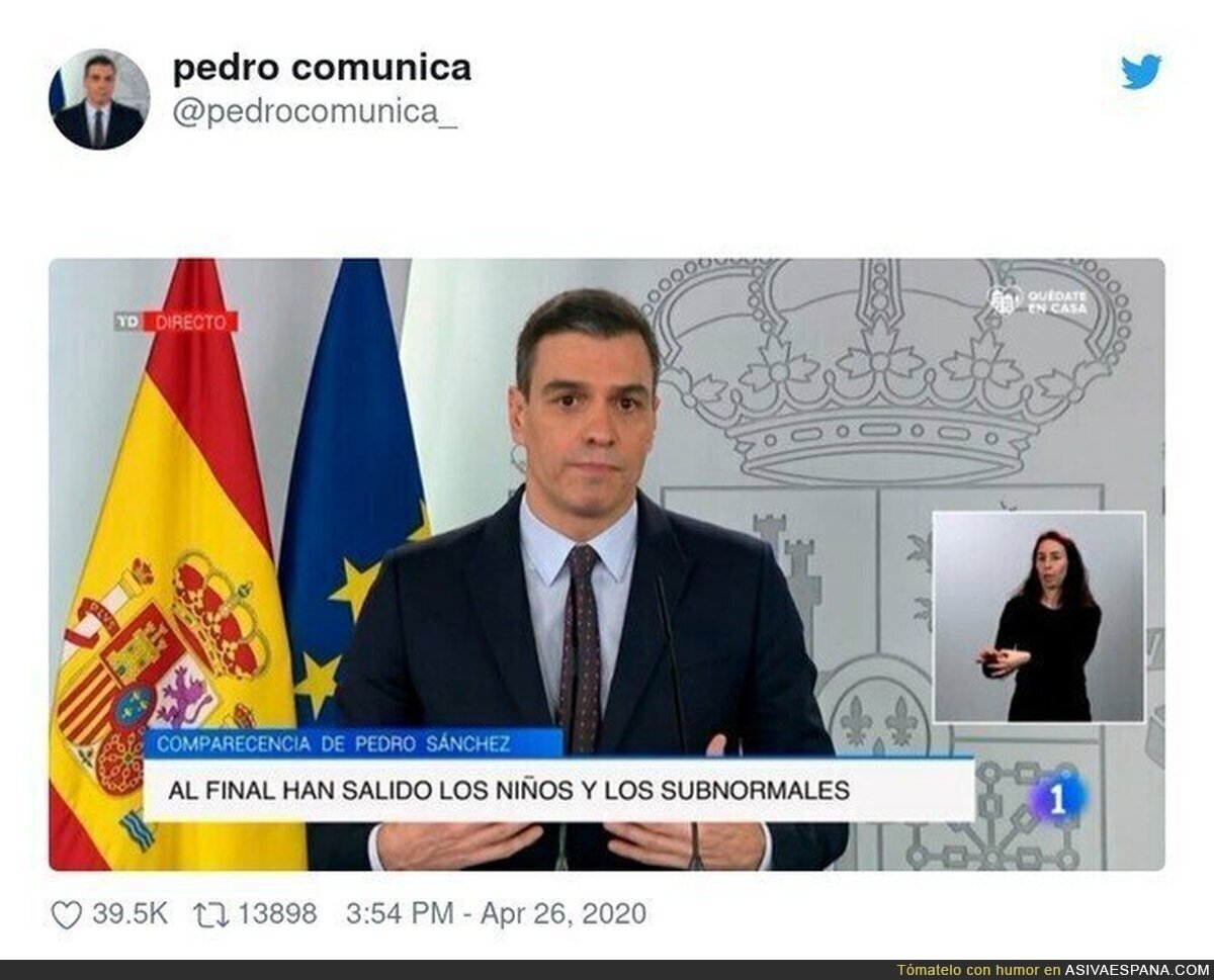 Pedro Sánchez no puede más con este país