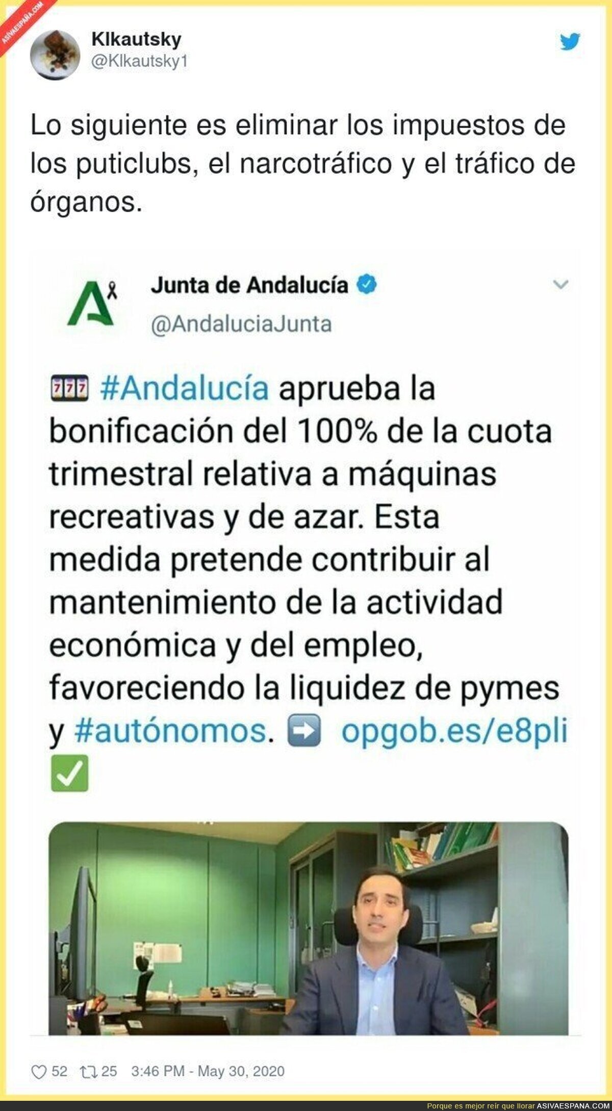Este es el nivel de la Junta de Andalucía