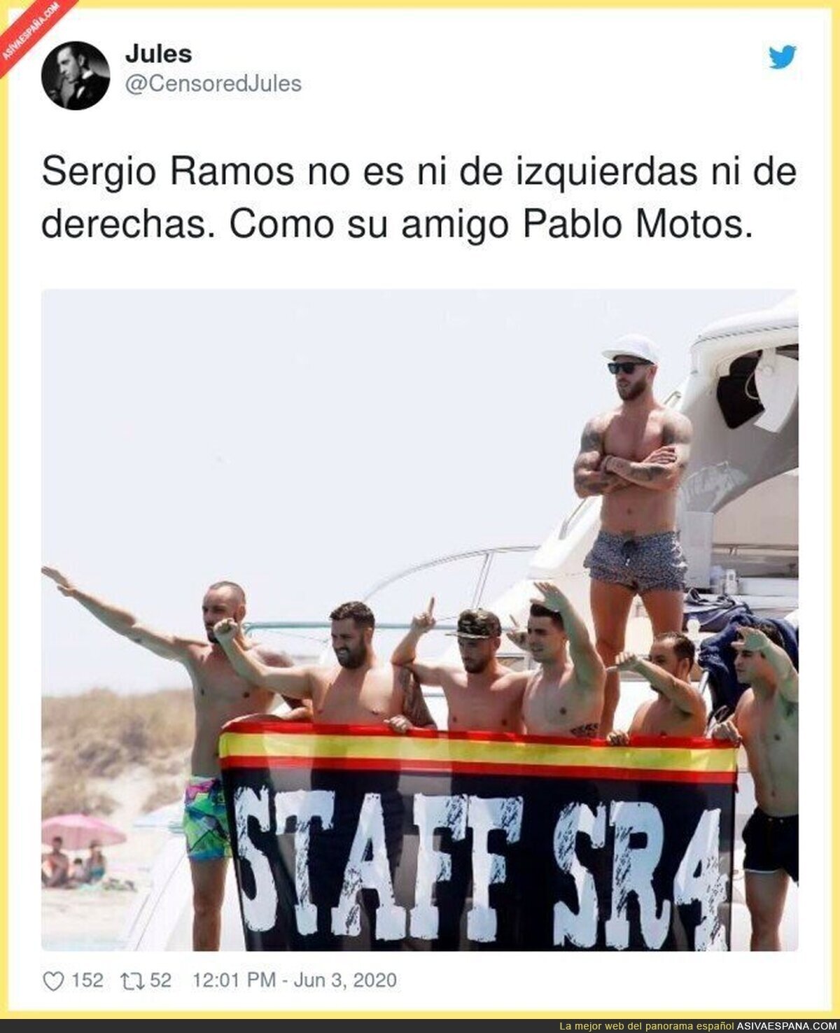 La ideología de Sergio Ramos más clara que nunca