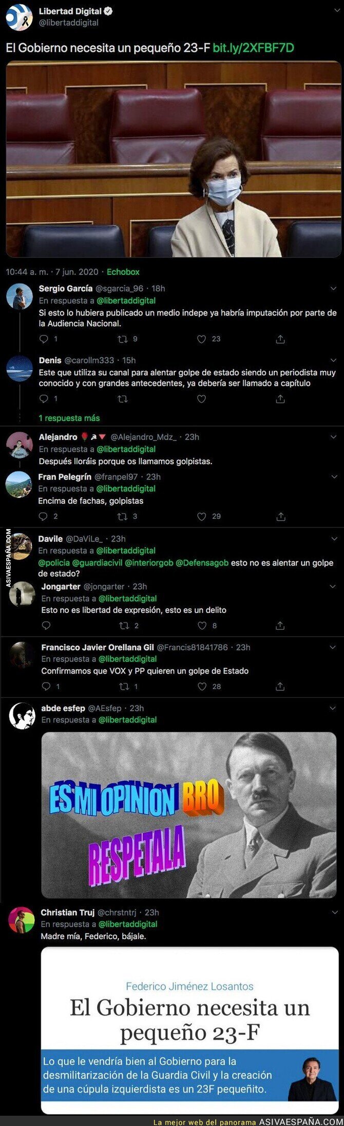 Gran escándalo por este artículo escrito por Federico Jiménez Losantos que podría ser un delito