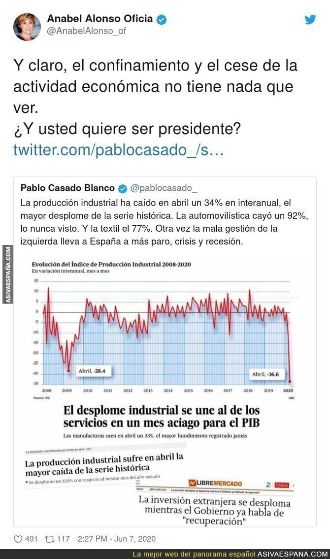 Pablo Casado intentando hacer ver que no existe una pandemia