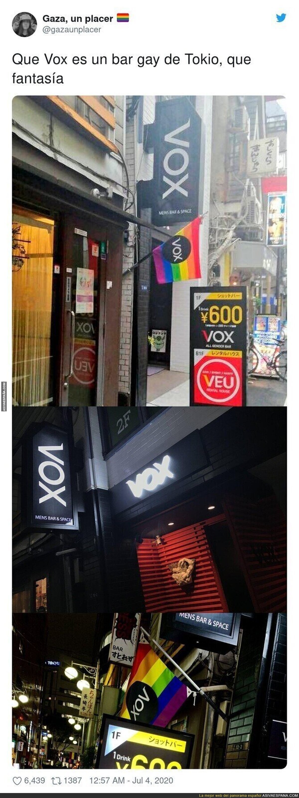 VOX: el bar gay en Tokyo