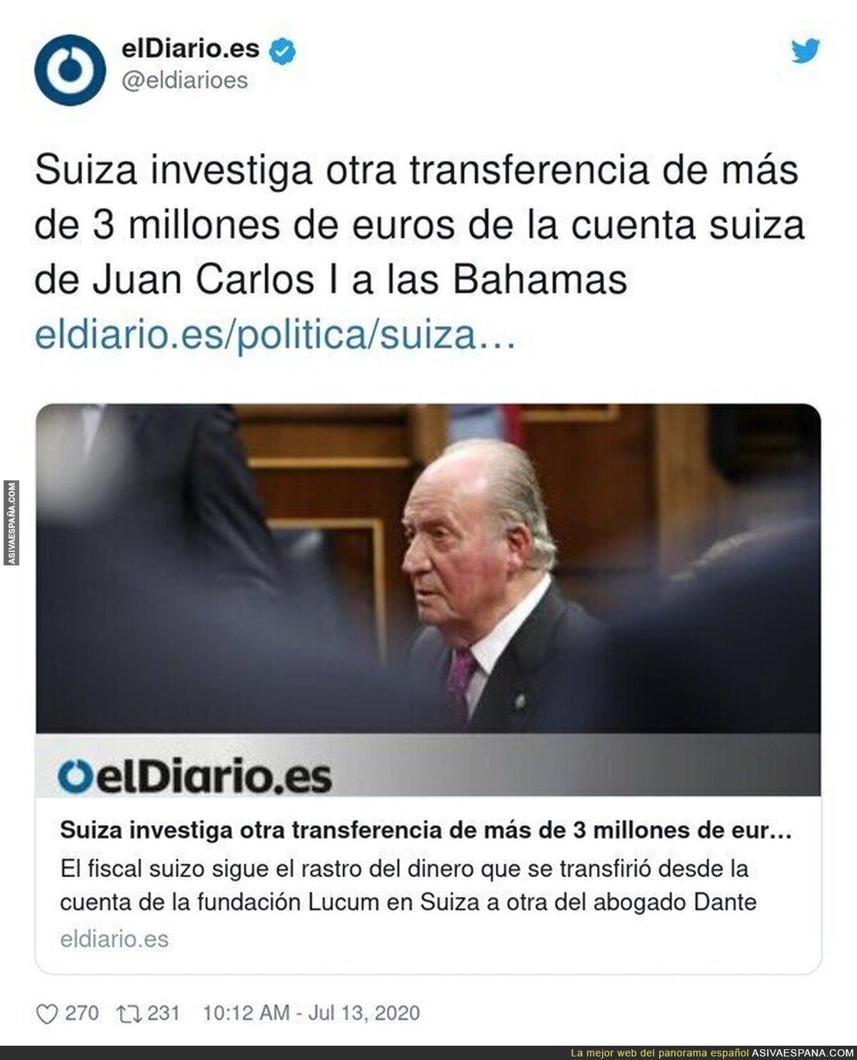 Suma y sigue el escándalo de Juan Carlos I
