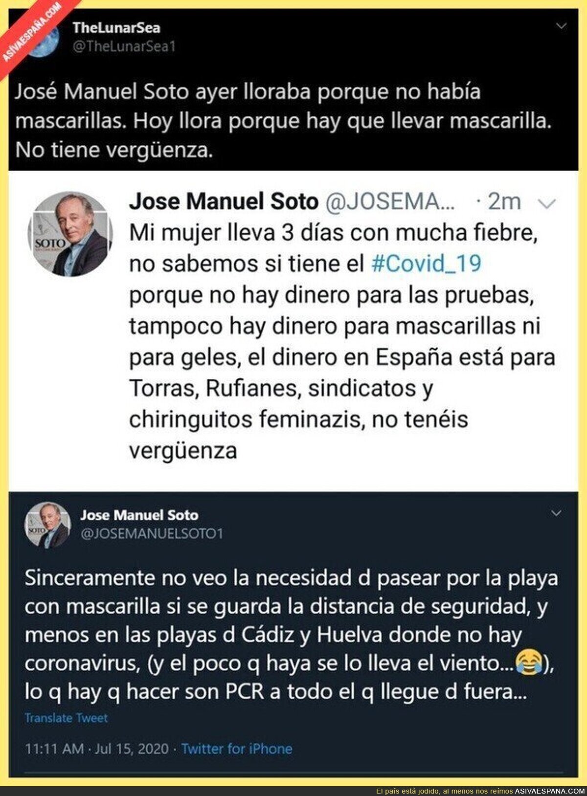 José Manuel Soto es muy mala persona