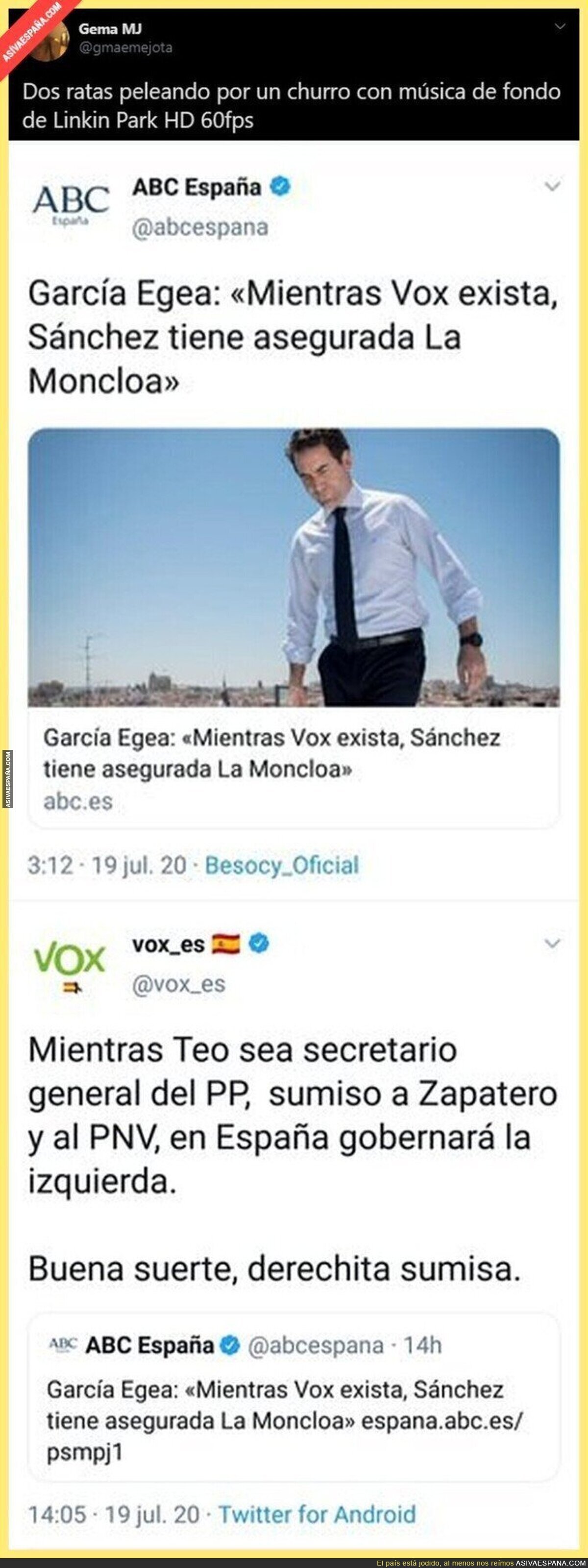 Saltan las chispas en Twitter con esta pelea entre García Egea del PP y VOX