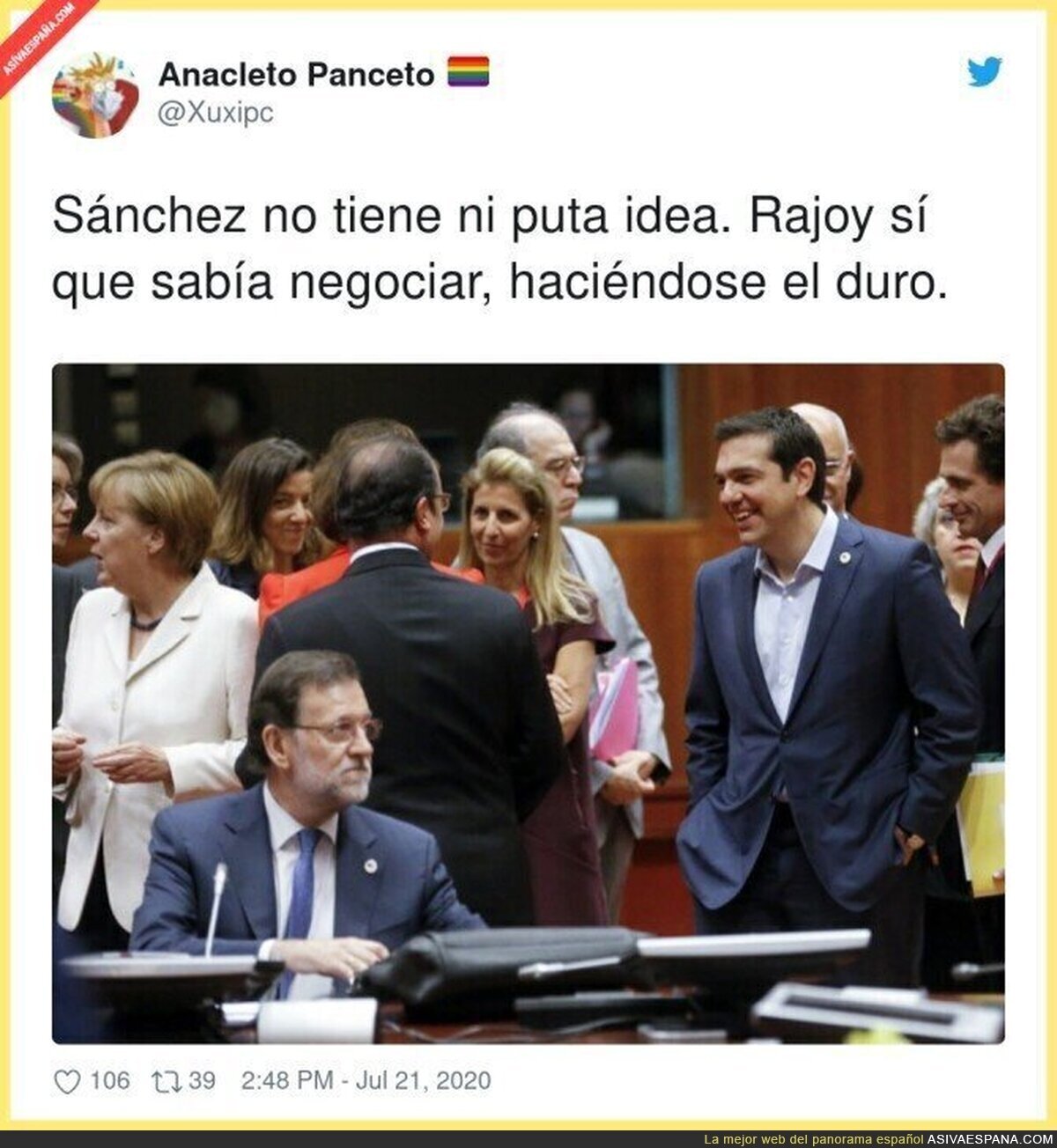 Rajoy se defendía como nadie en Europa